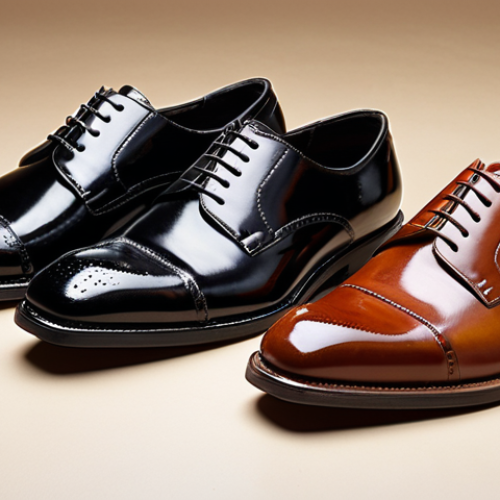 **

Close-up shot of three pairs of men's dress shoes (oxford, derby, loafer) showcasing different leather types (calfskin, full-grain, patent leather). Focus on texture and sheen.  Elegant, well-lit studio setting.

**